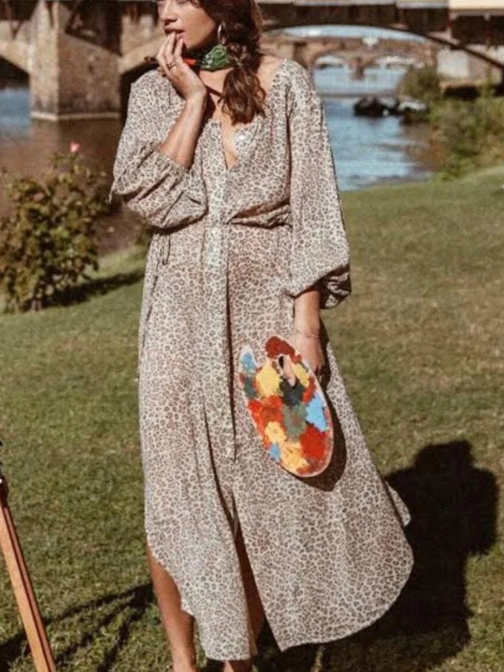 Spell and the Gypsy Collective V-Neck Long Sleeve Maxi Dress